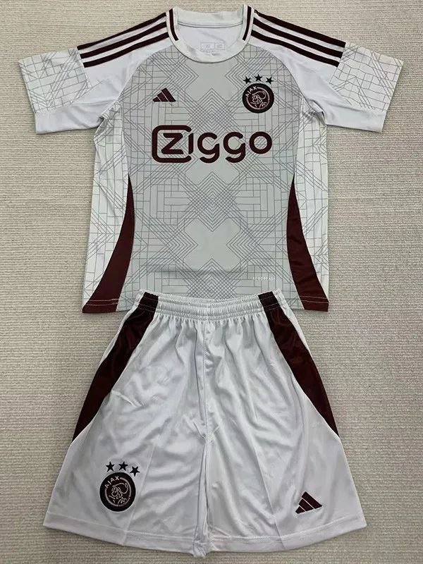 24-25 Ajax Grey Concept Edition Kit Kids Shirt Jersey
