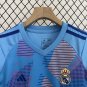 24/25 Kids Real Madrid Goalkeeper Shirt Jersey Blue