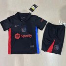 24-25 Barcelona Away Kids Shirt Jersey Youths