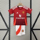 24/25 kids Man United home Shirt Jersey Youths Manchester