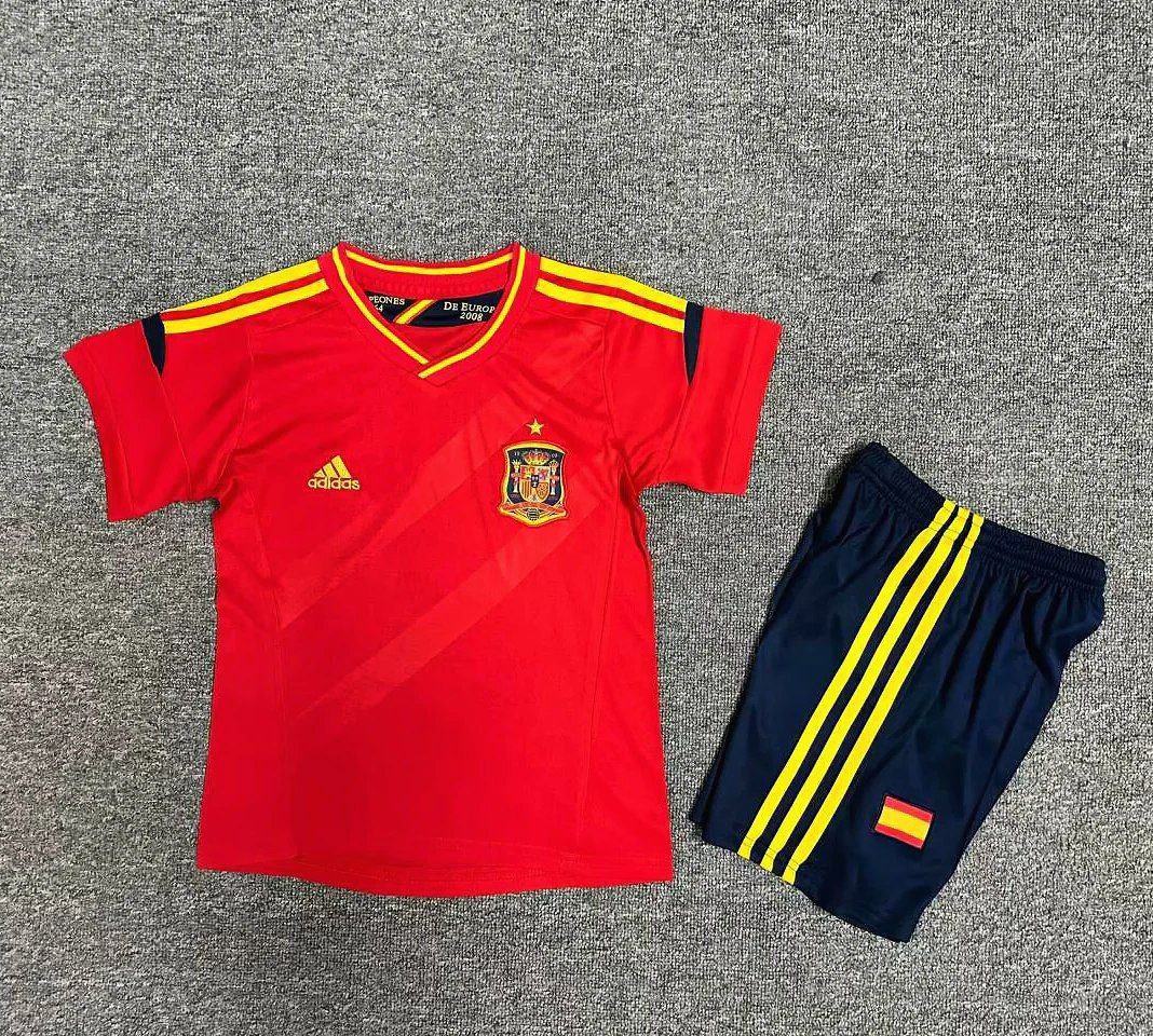 kids kit Retro Shirt Jersey 2012 Spain home jersey