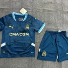 kids kit 24-25 Marseille Away Shirt Jersey Shirt Youths