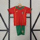 kids Portugal 2004 Retro Shirt Jersey Home Shirt Jersey Youths