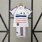 Kids France 1998 Away Retro Shirt Jersey Shirt Jersey Youths