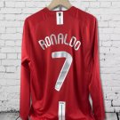 2008 Manchester United Retro Shirt Jersey Home Shirt Jersey Ronalod #7
