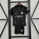 2025/26 Kids Manchester City Away Jersey Kids Soccer Jersey Youths children Jersey Man City 25-26