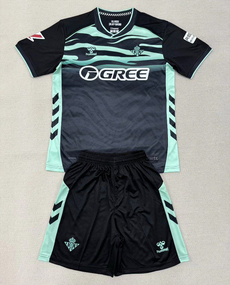 Real Betis 25-26 BTS Third Soccer Shirt Jersey Youth Real Betis Away Children Shirt 2025-26