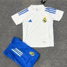 25-26 Real Madrid Shirt Jersey kids kit White Training Shirt Jersey Soccer Youths children