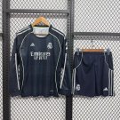 Real Madrid Jersey Away 25-26 Kids Kit Long Sleeves Soccer Jersey Real Madrid 2025-26 Youth children