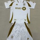 Kids Kit 25-26 Los Angeles Away White Soccer Jersey Youth Los Angeles Away Shirt children 2025-26