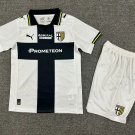 Kids Kit Parma Calcio Jersey 25-26 Home Soccer Jersey Parma Home Shirt Youths children New 2025-26