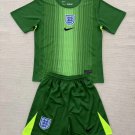 Kids Kit 25-26 England Goalkeeper Green Soccer jersey England Youths children 2025-26