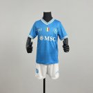 Kids Kit 25/26 Napoli Shirt Jersey Home Soccer Youths Kit Napoli New 2025-2026