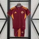 Shirt Jersey 25/26 Kids Kit Roma Home Soccer Football Shirt Roma Shirt Jersey Home New 2025-2026