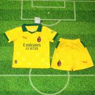 Kids Kit 25-26 Ac Milan Jersey Third Soccer Ac milan Jersey Third Youth Kit Children 2025-2026