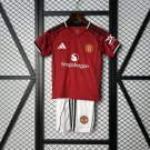 25/26 Shirt Jersey Kids Kit Manchester United Home Shirt Jersey Youth Kit Children 2025-26