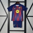 25/26  Kids Kit Barcelona Shirt Jersey Home Shirt Jersey Youth Barcelona Children 2025-2026
