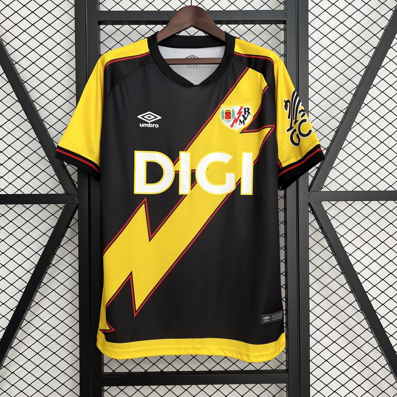 25/26 Shirt Jersey Rayo Vallecano Third Away Shirt Soccer Rayo Vallecano Shirt Jersey New 2025-2026