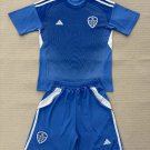 25-26 kids kit Shirt Jersey Leeds Goalkeeper Blue Soccer Gk Shirt Jersey Leeds 2025-2025