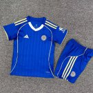 Kids Kit 25-26 Leicester City Jersey Home Soccer Youths Kit Children Leicester City Jersey 2025-2026