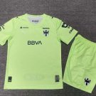 kids kit 25-26 Shirt Jersey Monterrey Rayados Goalkeeper Green Soccer Youth Kit 2025-2026 New