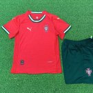 kids kit 25-26 Shirt Jersey Portugal Home Soccer Youth Children Portugal Shirt Jersey 2025-2026 New