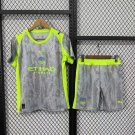 kids kit 25-26 Manchester City Jersey Third Soccer Shirt Shorts Youth Kit Children Man City Jersey