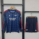 25-26 kids kit Arsenal Jersey Away Long Sleeves Soccer Jersey Youth kit Children Arsenal 2025-2026