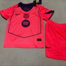 kids kit Jersey 25-26 Barcelona Third Pink Soccer Jersey Barcelona Youth Kit Children 2025-26