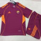 Kids Kit Shirt Jersey 25-26 Roma Home Soccer Shirt Jersey Roma Youth Kit Children New 2025-26