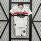 25/26 Kids Kit Jersey Sao Paulo Home Soccer Football Sao Paulo Jersey Home Youth Kit 2025-26