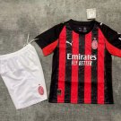 25-26 AC Milan Home Soccer Jersey kids Kit Football Ac Home Shirt Soccer Youths children 2025-26
