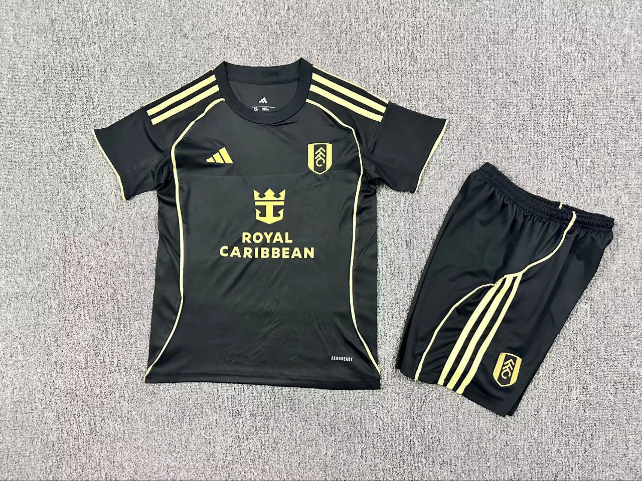 Kids Kit 25-26 Fulham Third Soccer Shirt Jersey Youth