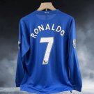 Ronaldo Jersey Manchester United 2007–2008 Away Retro Jersey Long Sleeve Jersey Ronaldo #7