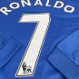 Ronaldo Jersey Manchester United 2007&acirc;��2008 Away Retro Jersey Long Sleeve Jersey Ronaldo #7
