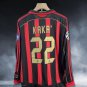 Shirt Jersey AC Milan 2006-2007 Retro Shirt Jersey Home Long-Sleeve Shirt Jersey Kaka #22