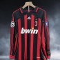 Shirt Jersey AC Milan 2006-2007 Retro Shirt Jersey Home Long-Sleeve Shirt Jersey Kaka #22