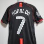 Ronaldo #7 Jersey Manchester United 2007/2008 Away Black Champions League Final Jersey Retro Shirt
