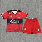 Kids Kit 25-26 Tijuana Jersey Home Red Soccer Youth Kit Children Tijuana 2025-2026 Jersey New
