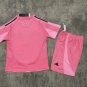 Kids Kit 25-26 Inter Miami Jersey Home Pink Soccer Youth Kit Children Inter Miami 2025-2026 Jersey