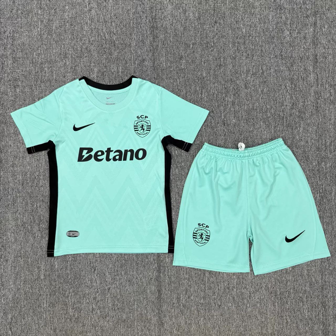 Kids Kit 25-26 Sporting CP Jersey Third Soccer Youth Kit Children Sporting LS 2025-2026 Jersey New