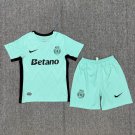 Kids Kit 25-26 Sporting CP Jersey Third Soccer Youth Kit Children Sporting LS 2025-2026 Jersey New