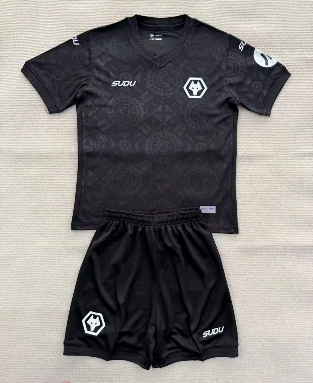 Kids Kit 25-26 Wolverhampton Wanderers Jersey Goalkeeper Soccer Youth Wolverhampton 2025-2026 Jersey