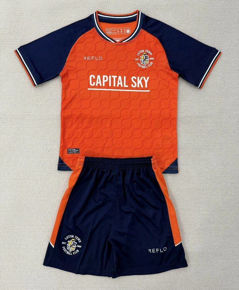 Kids Kit 25-26 Luton Town Jersey Home Soccer Youth Kit Children Luton Town 2025-2026 Jersey New