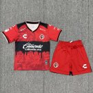 Kids Kit 25-26 Tijuana Jersey Home Red Soccer Youth Kit Children Tijuana 2025-2026 Jersey New