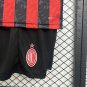 Kids Kit 25-26 AC Milan Jersey Home Soccer Youth Kit Children AC Milan 2025-2026 Jersey New