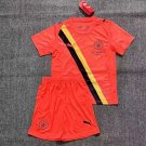 kids kit 25-26 Man City Shirt Jersey Third Orange Soccer Youth Kit Manchester City 2025-2026 New