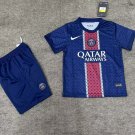 Kids Kit 25-26 PSG Jersey Blue Soccer Youth Kit Jersey Paris Saint-Germain 2025-2026 Home