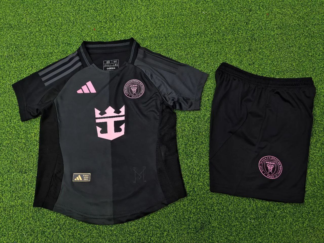 Inter Miami Shirt Jersey kids kit 25-26 Miami Black Soccer Shirt Jersey Youth Kit 2025-2026