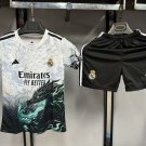 25-26 Real Madrid Kids Kit Special Version Green dragon soccer jersey